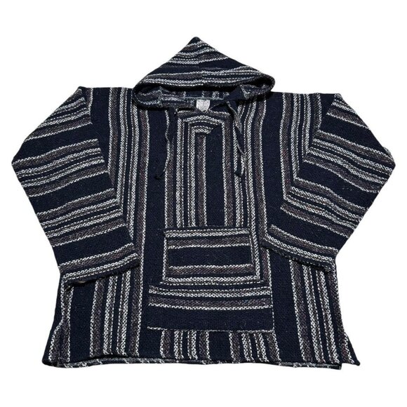 2000s Multicolor Patterned Baja Hoodie Sweatshirt Adult‎ XL - Picture 1 of 4
